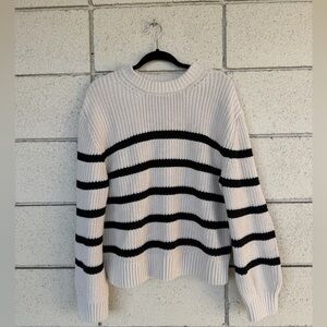 & Other Stories Striped Crewneck Sweater